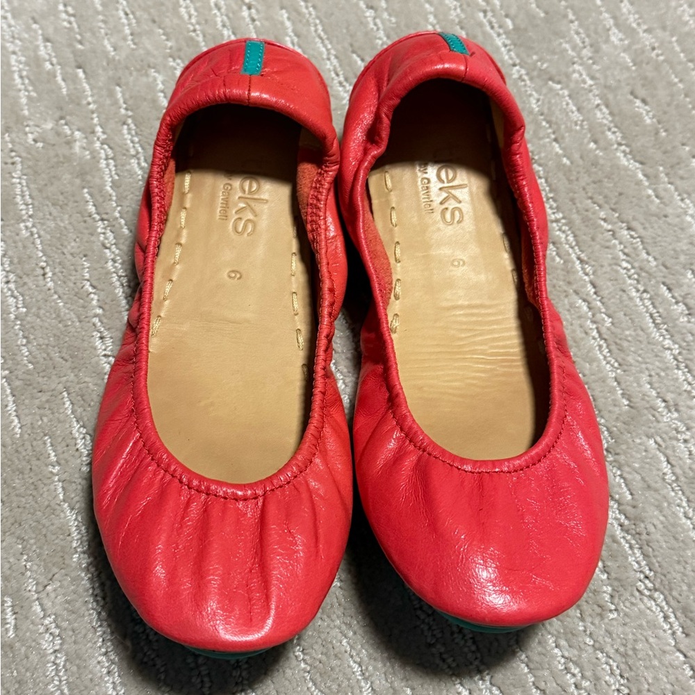 Tieks Poppy Red Ballet Flats